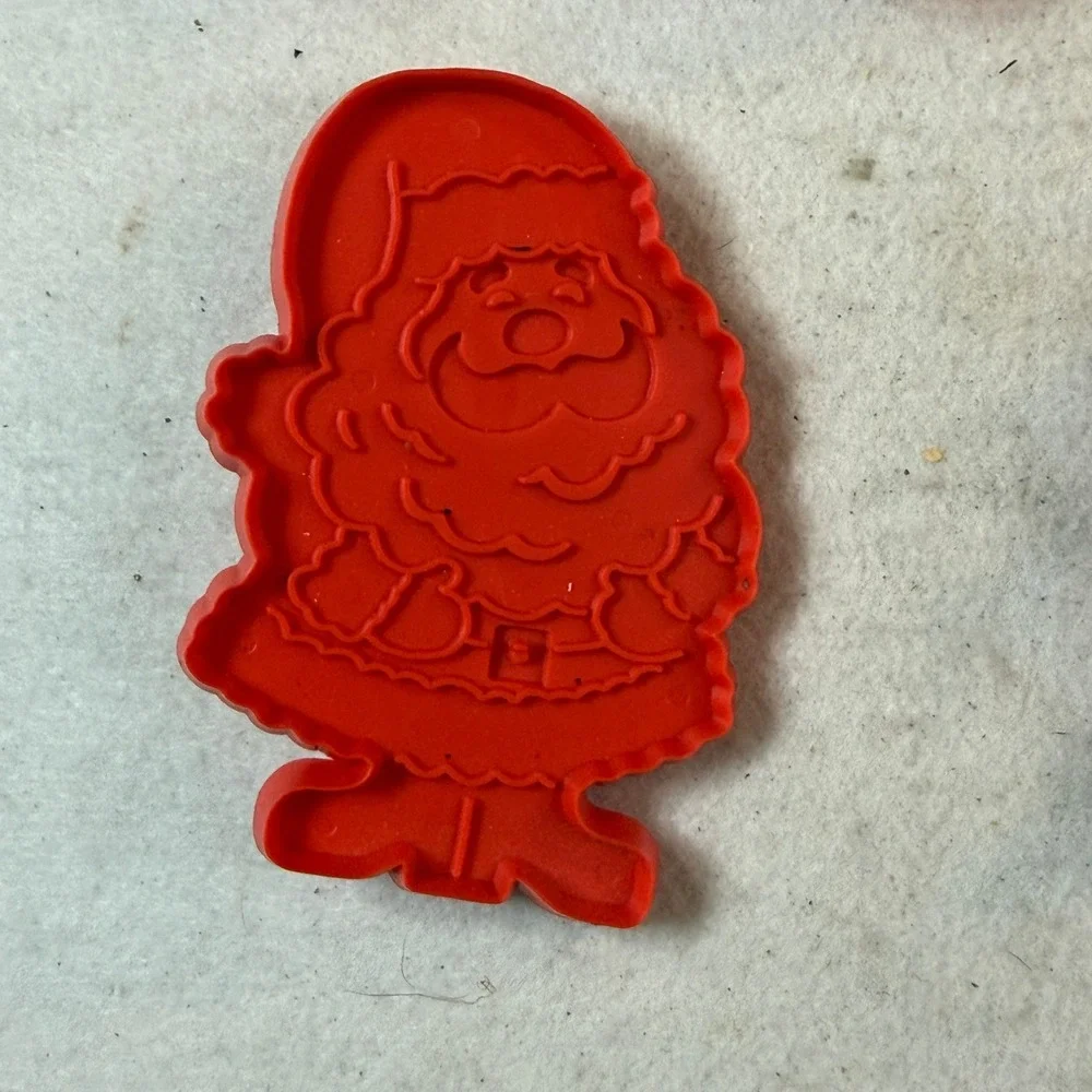 Vintage 80s Hallmark Christmas Cookie Cutter Red Green 7pc Grandmacore Americana